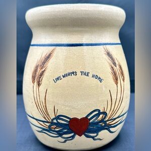 Vintage Cottage Core Marshall Pottery Signed and Dated Crock